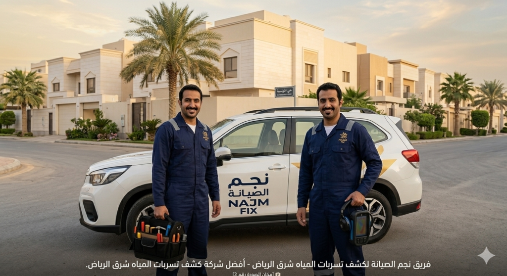 فريق نجم الصيانة لكشف تسربات المياه شرق الرياض - أفضل شركة كشف تسربات المياه شرق الرياض