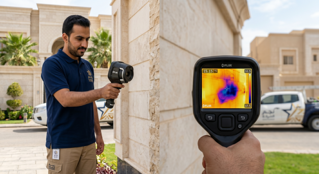 كشف تسربات المياه بالكاميرا الحرارية في الرياض - أفضل شركة كشف تسربات المياه بالرياض
